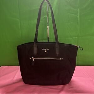 MICHAEL KORS WOMEN'S KELSEY MEDIUM TOTE HANDBAG  BLACK 15"*10"